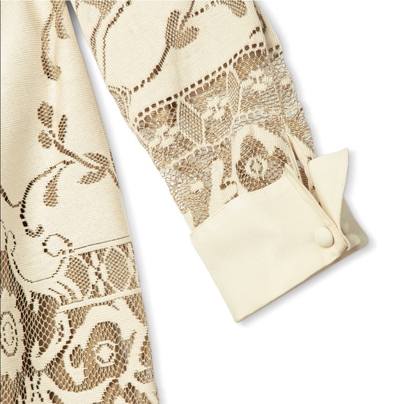 🆕 Anna Sui•Long Sleeve Ribbon Shift Dress - Picture 6 of 7